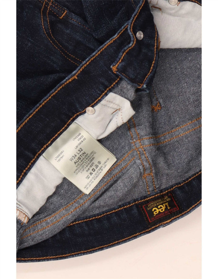 Jeans Lee Austin affusolati da uomo W34 L32 cotone blu navy