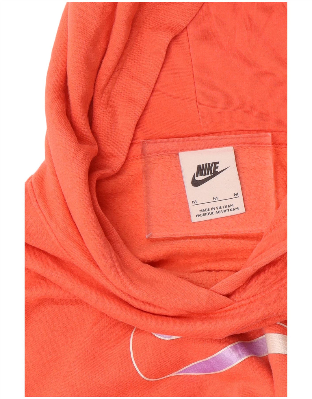 Maglione con cappuccio grafico oversize da donna NIKE UK 14 arancione medio