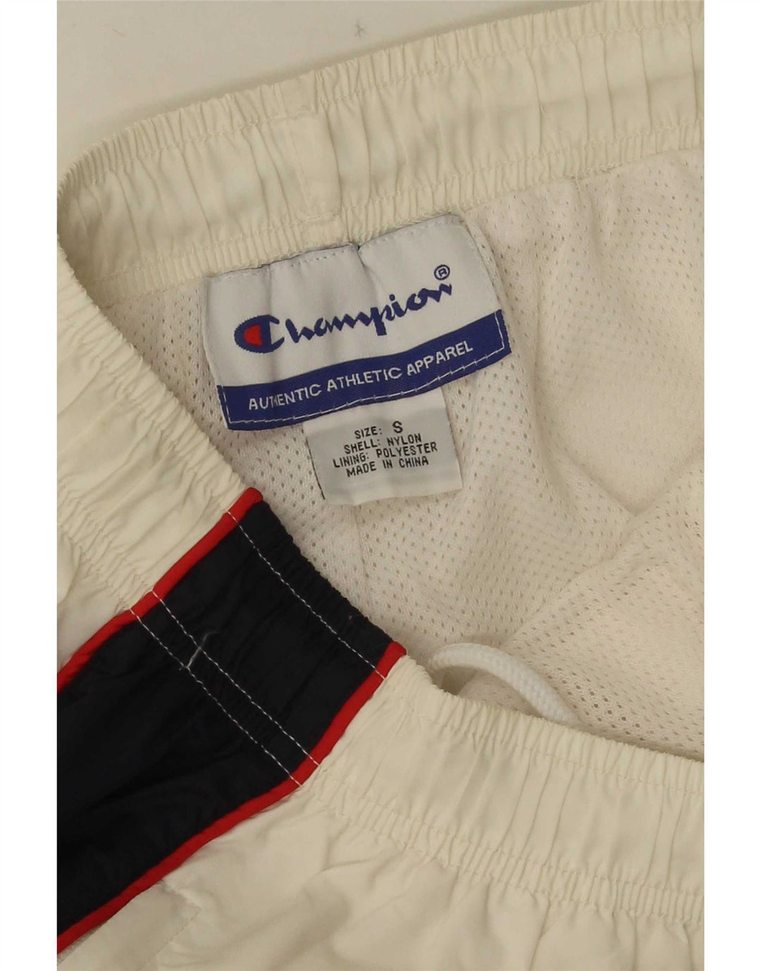 Pantaloni da tuta Capri da uomo Champion Small nylon color block bianco