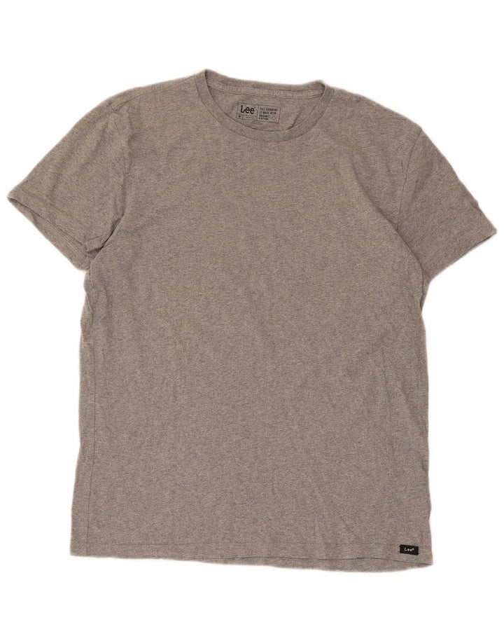 Maglietta da uomo Lee Top in cotone mélange grigio medio