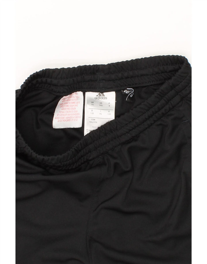 ADIDAS Boys Climalite Sport Shorts 7-8 Years Small Black Polyester Vintage Adidas and Second-Hand Adidas from Messina Hembry 