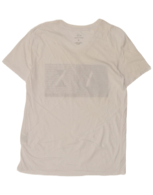 T-shirt grafica da uomo Armani Exchange Top in cotone bianco medio