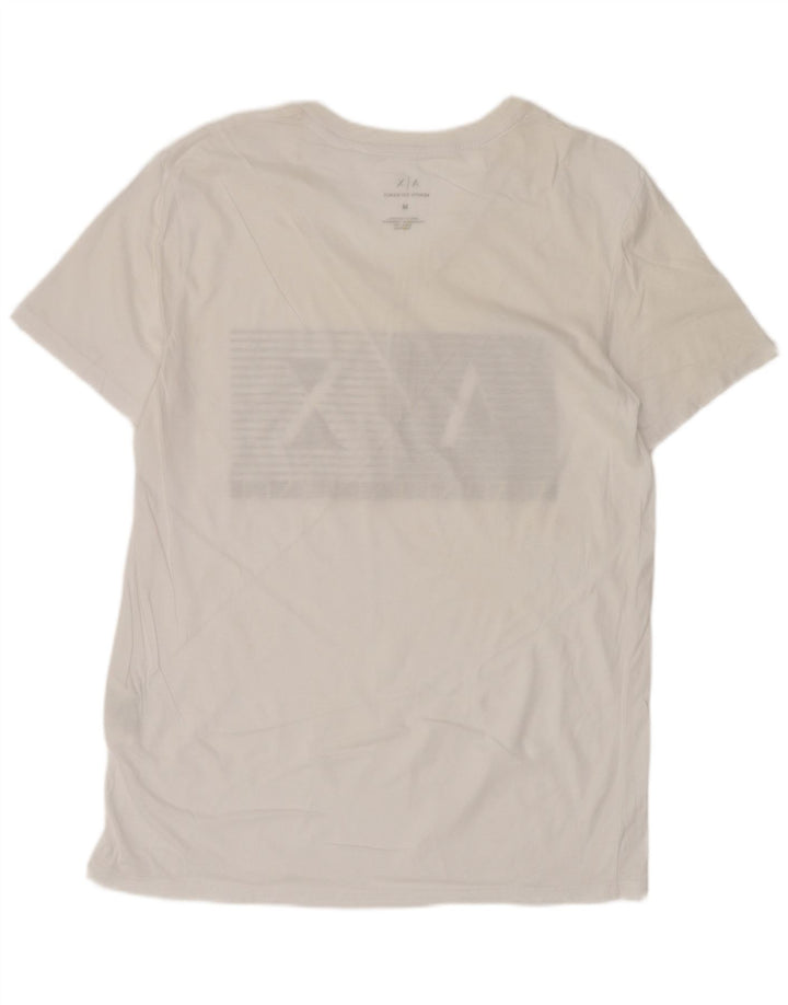 T-shirt grafica da uomo Armani Exchange Top in cotone bianco medio