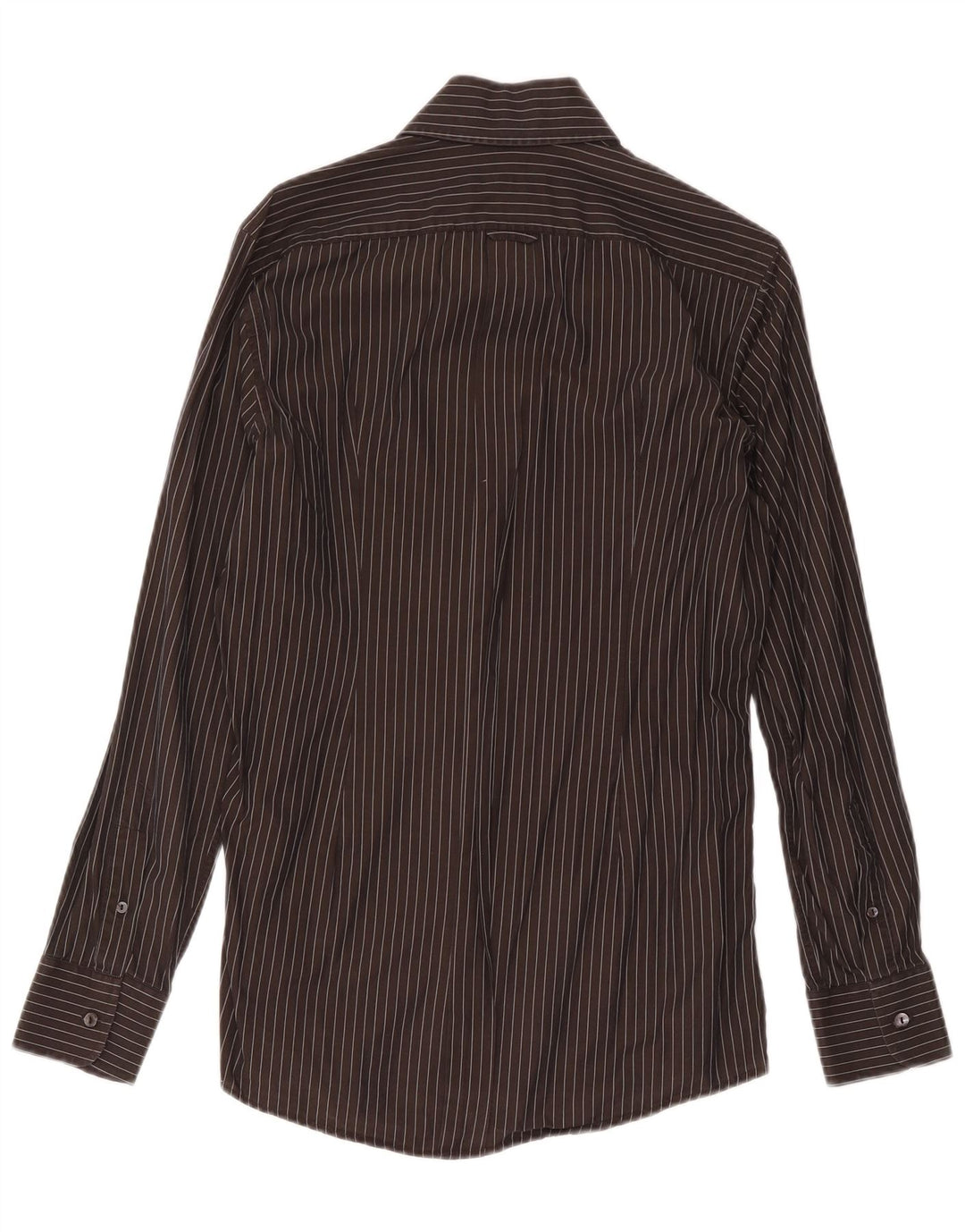 Camicia da uomo Dolce & Gabbana taglia 40 15 1/2 medio gessato nero