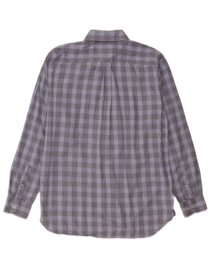 TOMMY HILFIGER Camicia da uomo in cotone a quadri blu medio