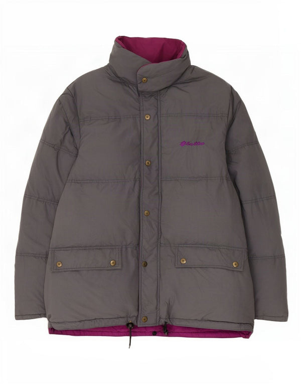 Lotto Mens Hooded Reversible Padded Jacket UK 42 XL Grey Polyester