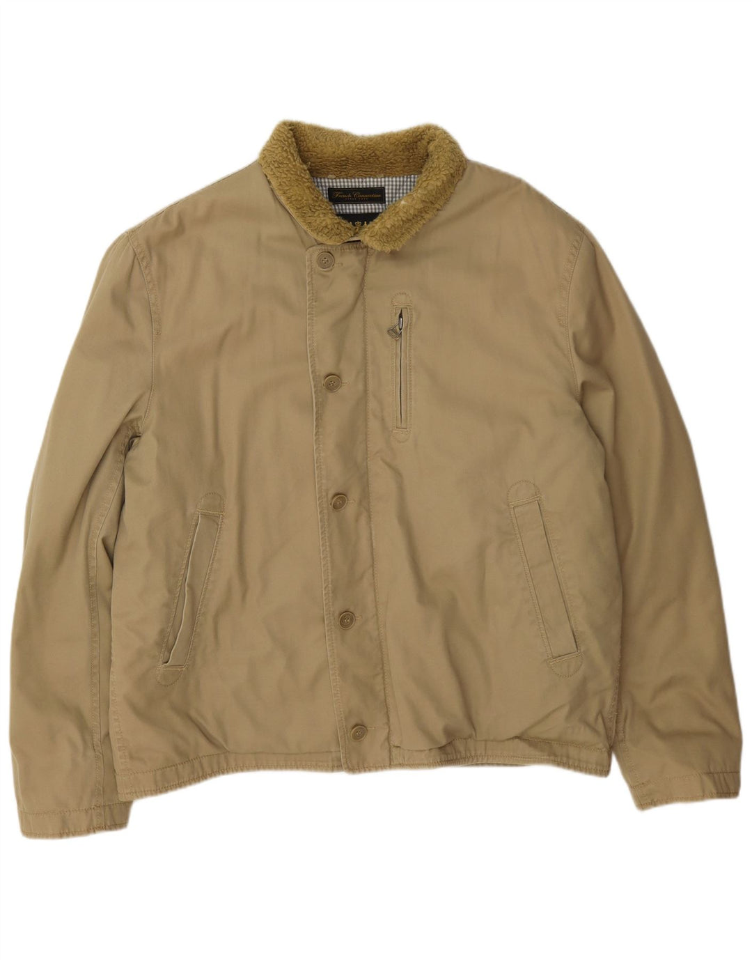 Giacca a vento da uomo French Connection UK 42 XL Cotone beige