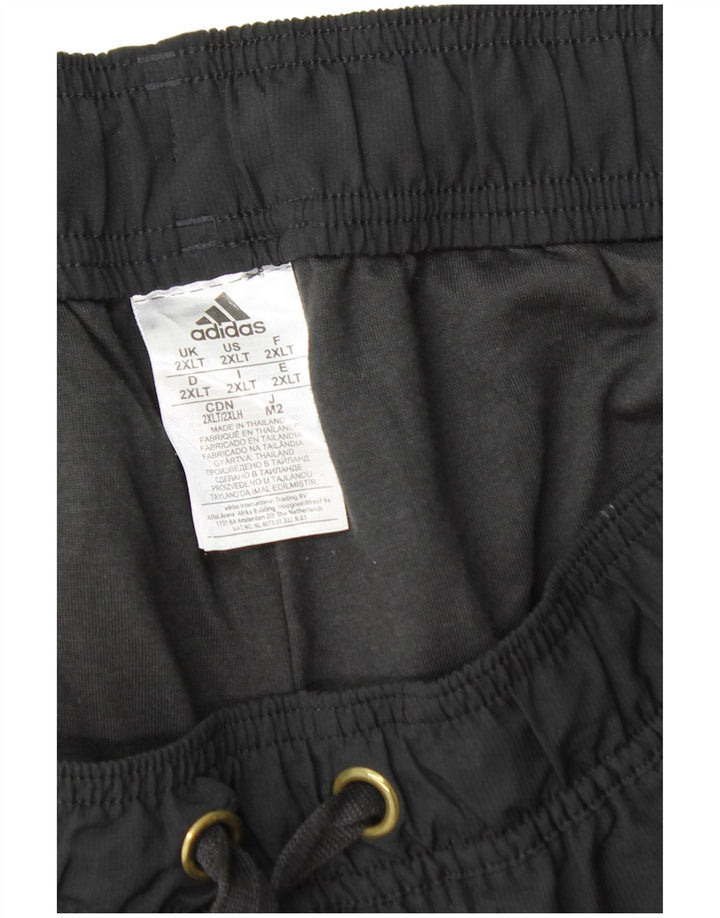 ADIDAS Mens Sport Shorts 2XL  Black Flecked Polyester