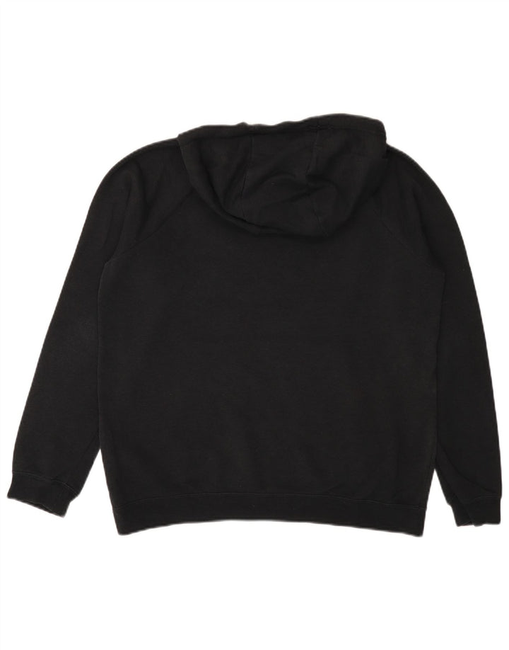 Felpa con cappuccio grafica da uomo NIKE, cotone nero medio
