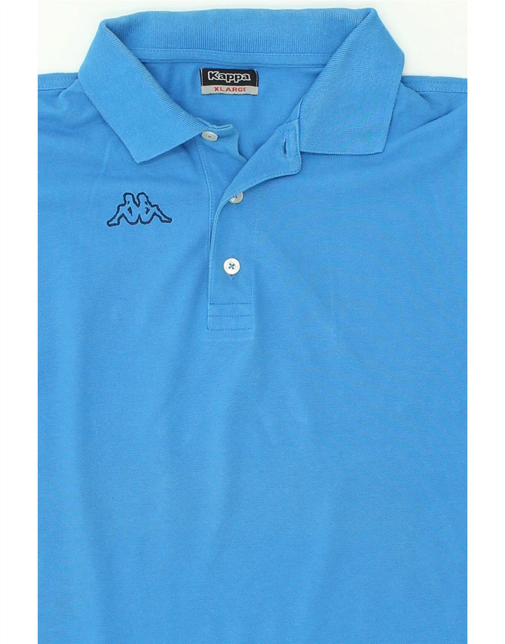 KAPPA Mens Polo Shirt XL Blue Cotton Vintage Kappa and Second-Hand Kappa from Messina Hembry 
