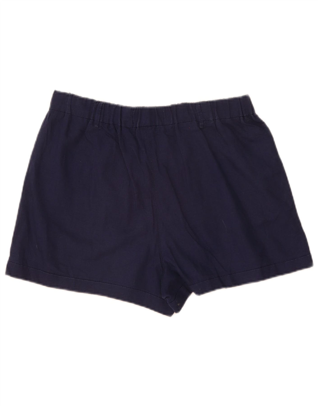 Pantaloncini casual da donna Benetton medi W30 lino blu navy