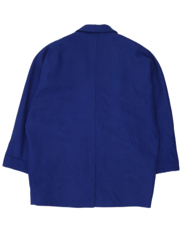 MAX MARA Giacca blazer doppiopetto oversize da donna UK 10 piccola blu