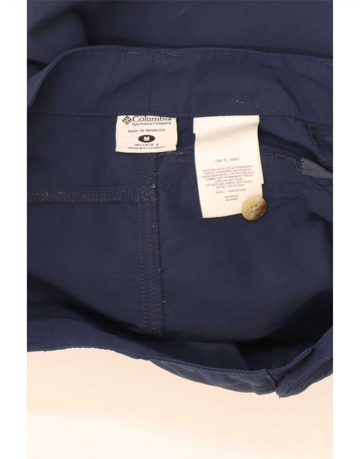 Pantaloncini cargo Columbia da donna medi W32 in nylon blu navy