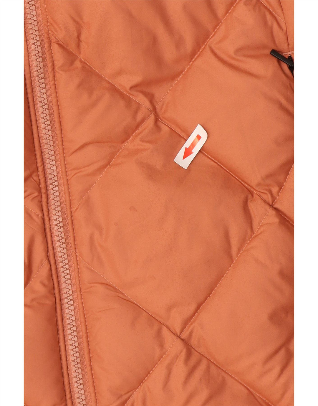 Cappotto imbottito con cappuccio da donna Columbia UK 14 Poliestere arancione medio