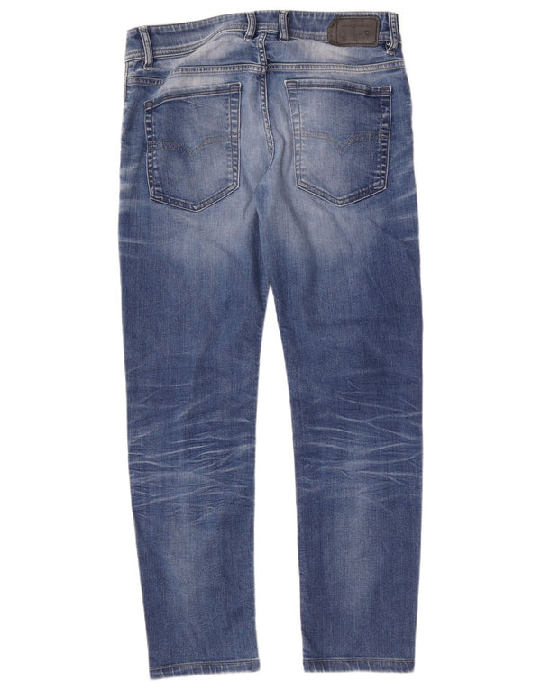 Diesel Uomo Troxer Slim Jeans Skinny W32 L28 Cotone Blu
