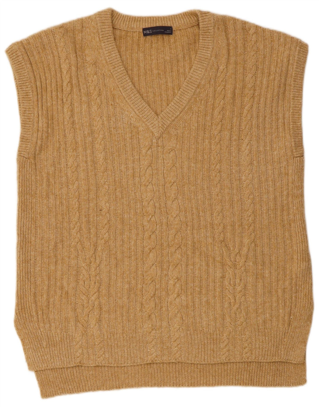 MARKS & SPENCER Canotta da uomo Canotta in cotone beige medio