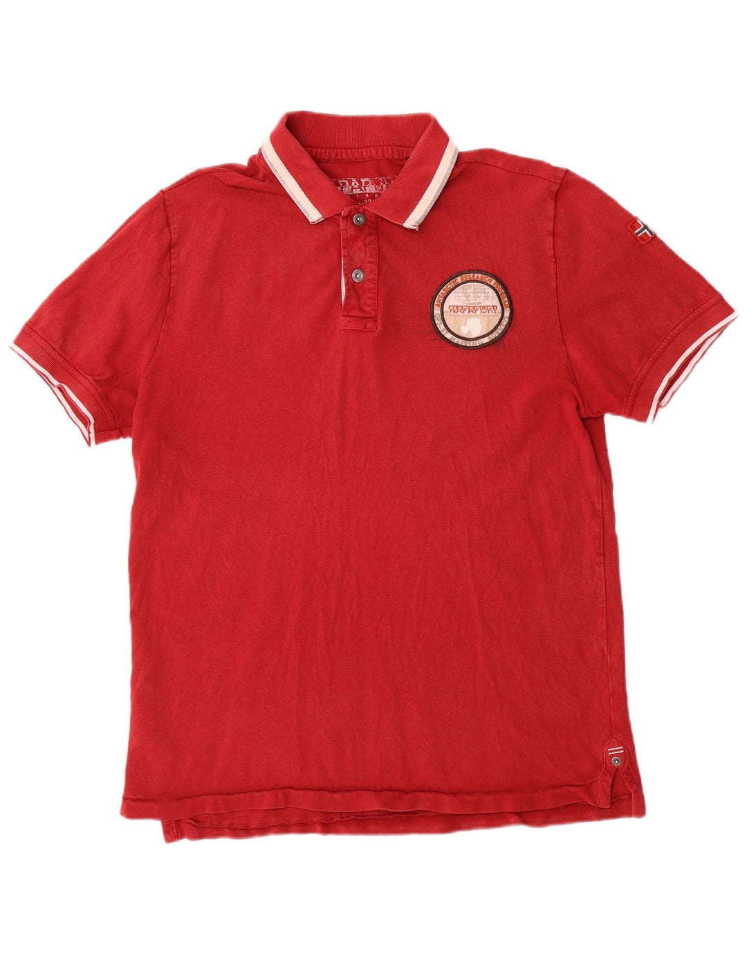 Polo geografica da uomo NAPAPIJRI rossa media
