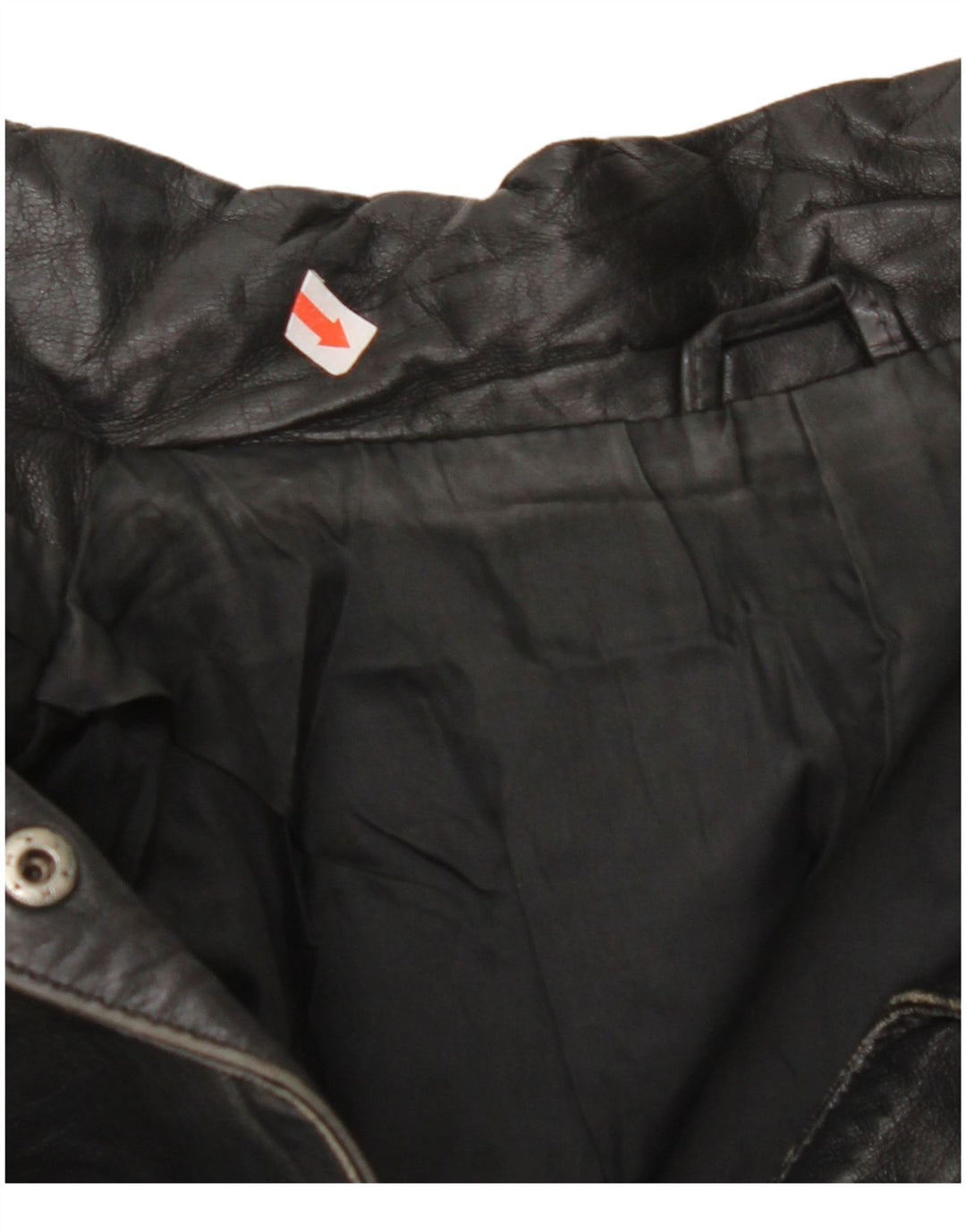 Giacca in pelle oversize da donna VINTAGE EU 42 Large in pelle nera