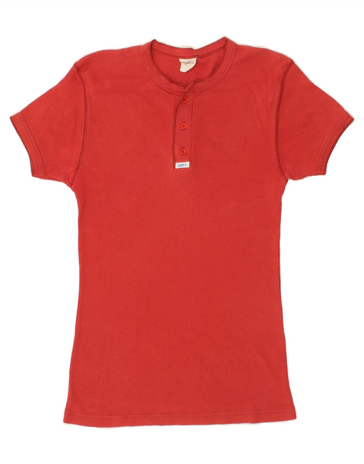 LEE Mens T-Shirt Top Small Red Vintage Lee and Second-Hand Lee from Messina Hembry 