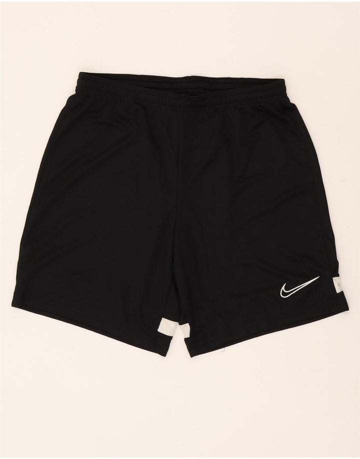 Pantaloncini sportivi Nike Dri Fit da uomo, colore nero medio, in poliestere color block