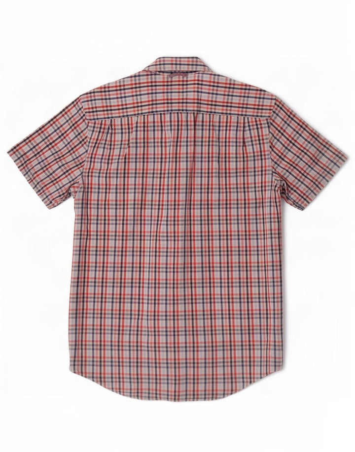 Camicia a maniche corte da uomo Tommy Hilfiger a quadretti multicolore medio
