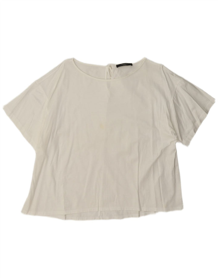 Camicetta da weekend da donna Max Mara Top UK 18 XL Bianca
