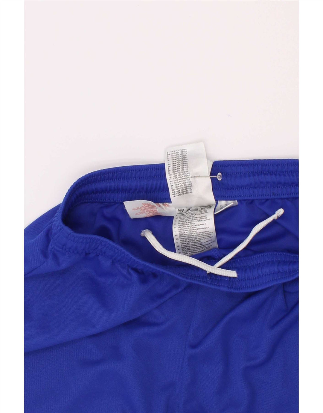 Pantaloncini sportivi Adidas Climalite da ragazzo 9-10 anni in poliestere blu