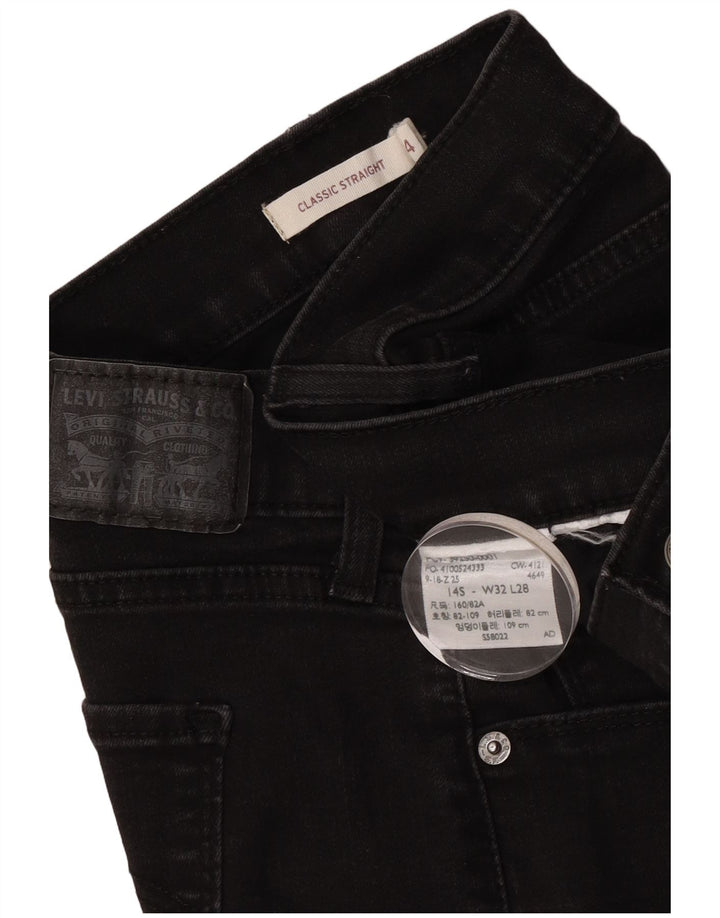 Jeans dritti classici da donna Levi's US 14 XL W32 L28 Neri