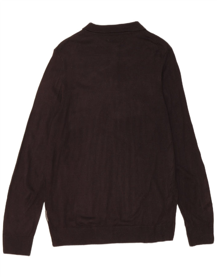 Maglione da uomo con collo alto French Connection, grande acrilico nero