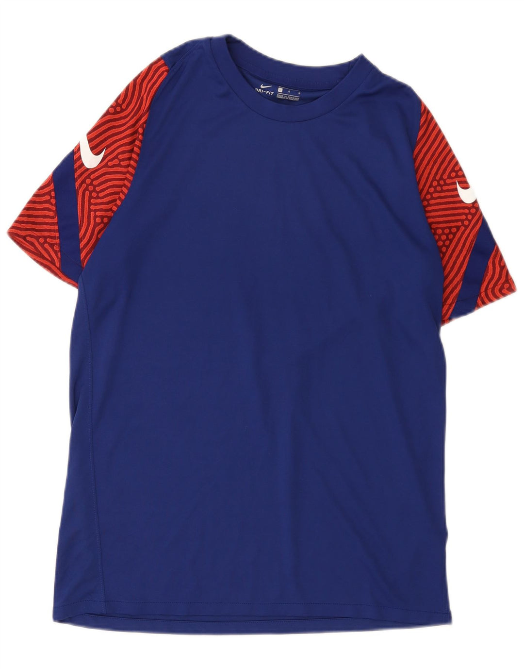 T-shirt grafica Nike Dri Fit da uomo, grande, color block blu