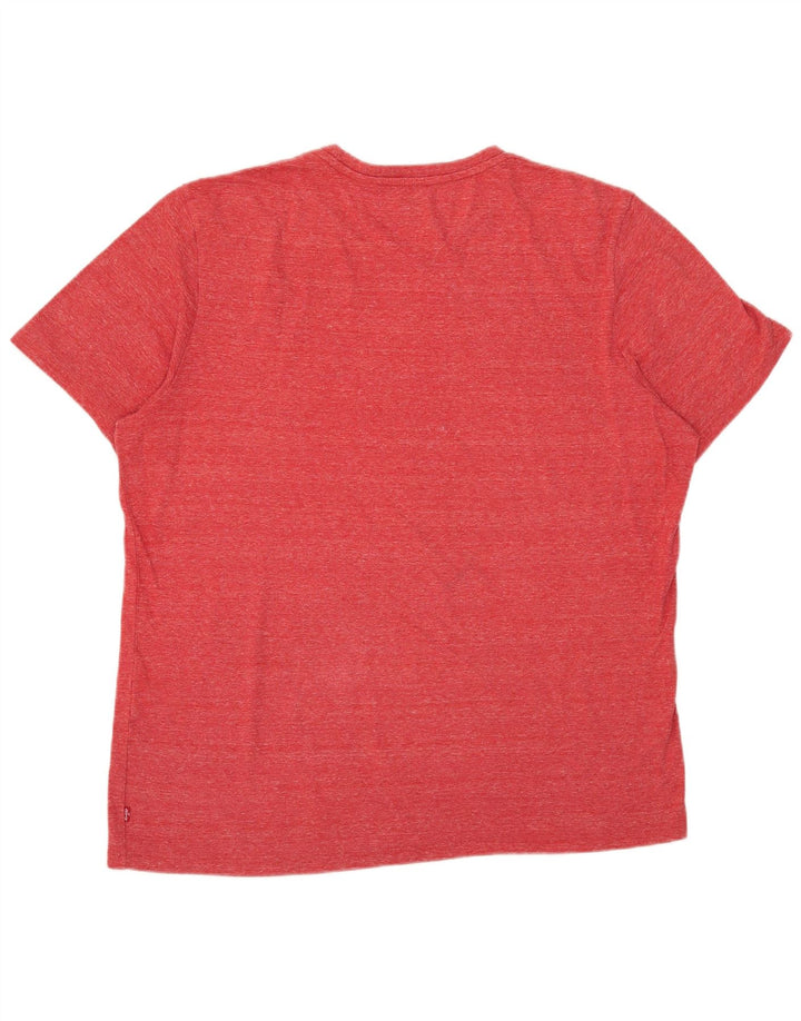 T-shirt grafica da uomo Levi's Top XL rossa chiazzata