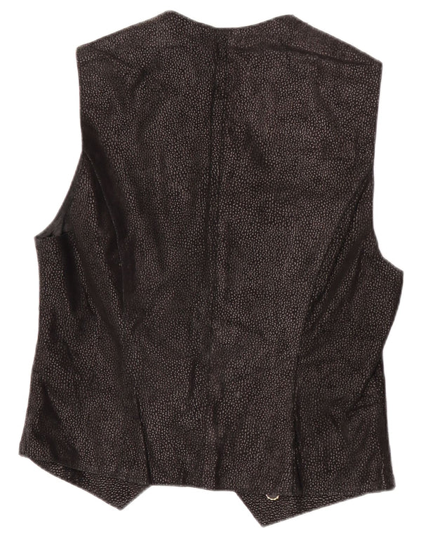 Gilet vintage da donna UK 14 medio nero