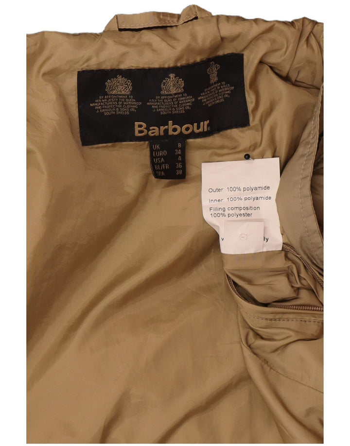 Giacca trapuntata da donna Barbour UK 8 Small Beige in poliammide