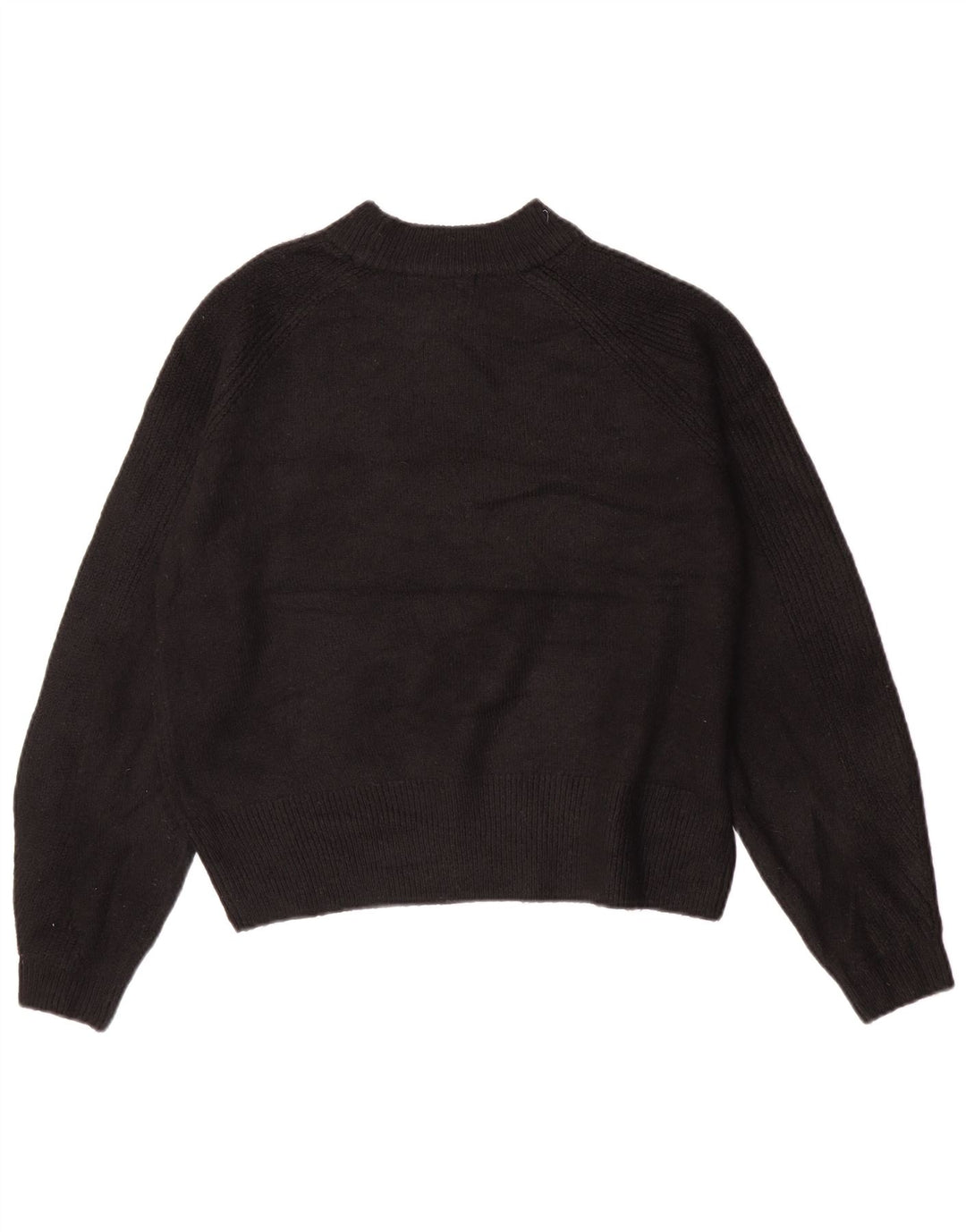 Maglione maglione a collo alto da donna Marks & Spencer UK 14 medio nero