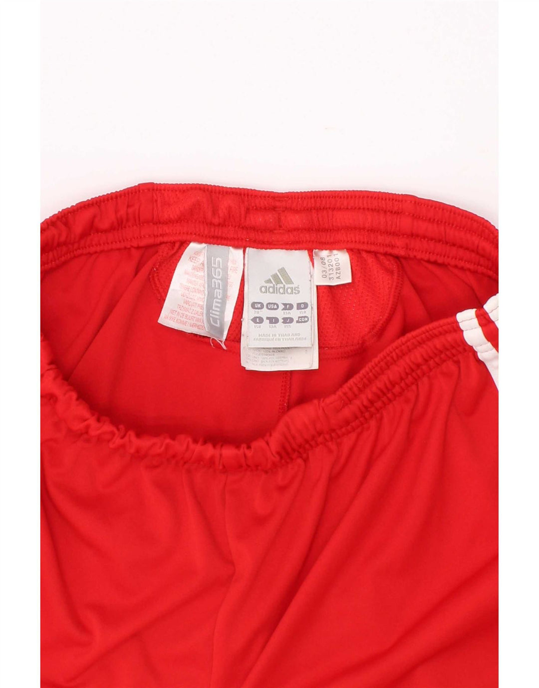 Pantaloncini sportivi Adidas da ragazzo Liverpool 12-13 anni in poliestere rosso