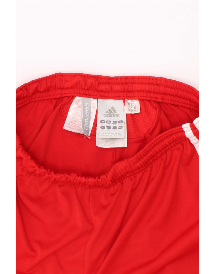 Pantaloncini sportivi Adidas da ragazzo Liverpool 12-13 anni in poliestere rosso