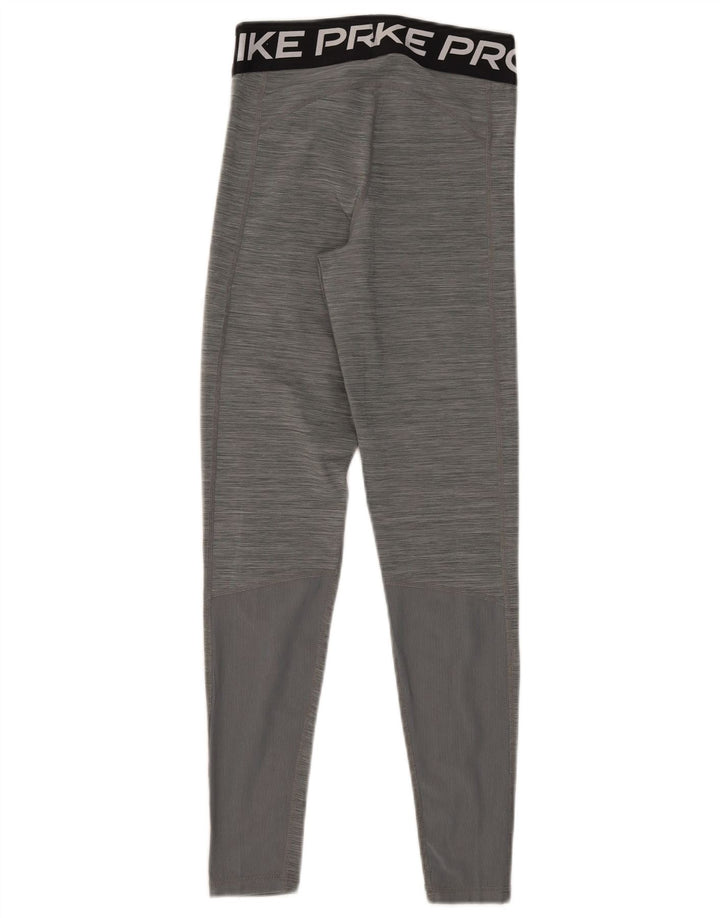 Leggings grafici Nike Dri Fit da donna UK 8 piccoli grigi chiazzati