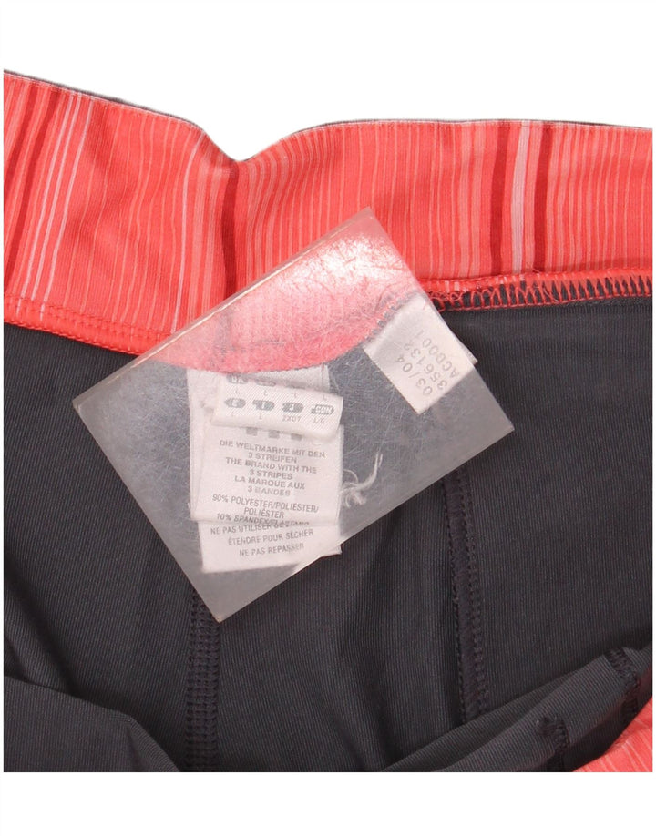 Pantaloni da tuta ADIDAS Capri a gamba larga da donna UK 16 Large Blu Navy