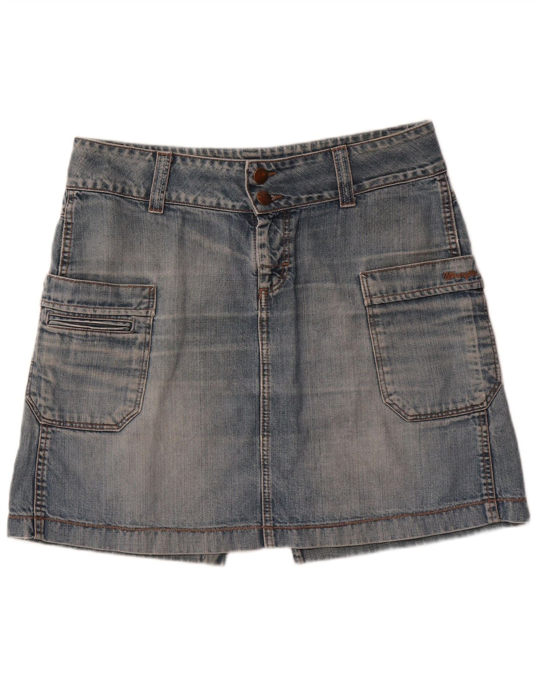 Gonna cargo da donna Zoe Denim WRANGLER W33 grande cotone blu