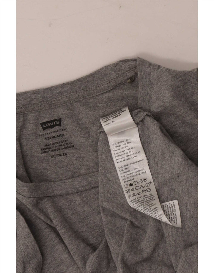 T-shirt standard da uomo Levi's Top XL in cotone grigio