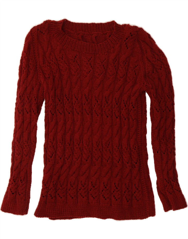 VINTAGE Womens Crew Neck Jumper Sweater UK 14 Large Red Vintage Vintage and Second-Hand Vintage from Messina Hembry 