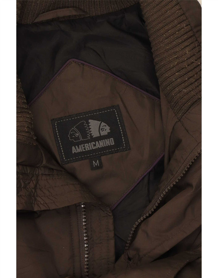 Cappotto imbottito da uomo Americanino UK 38 Poliestere marrone medio