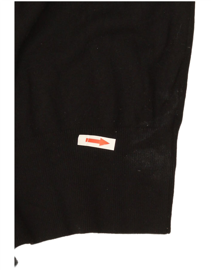 Maglione maglione con scollo a barca da donna Zara UK 8 piccolo nero