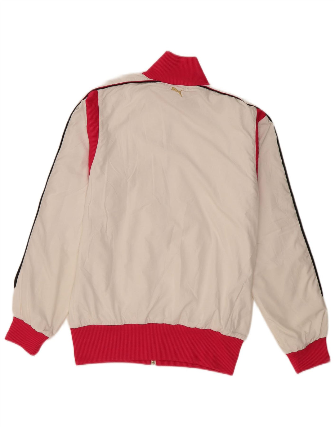 Giacca da tuta da donna Puma UK 10 Small Poliestere color block bianco