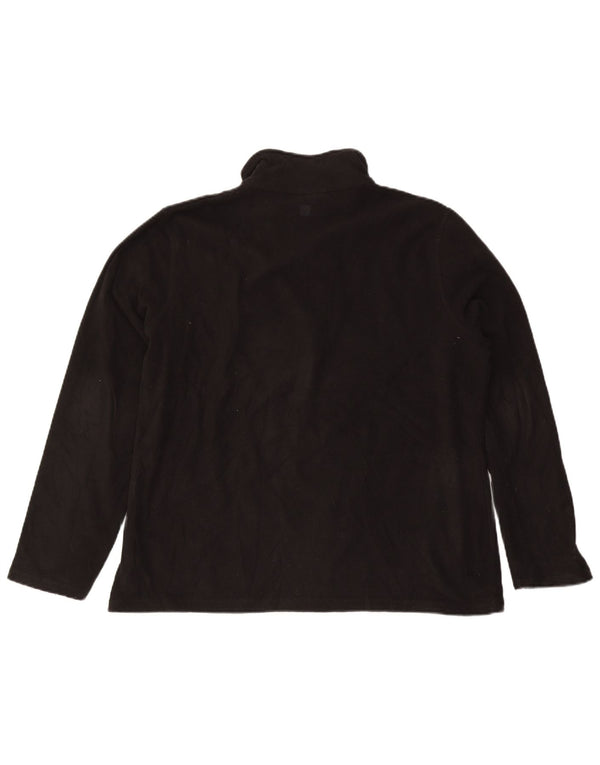 Maglione in pile da uomo con collo e zip Mountain Warehouse XL poliestere nero