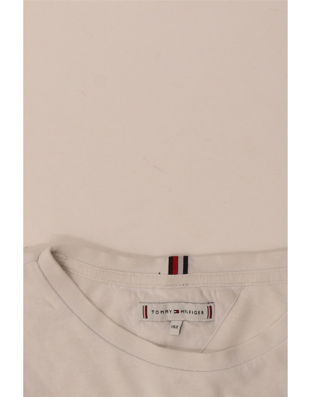 Tommy Hilfiger Maglietta grafica da bambino a maniche lunghe 11-12 anni Bianca