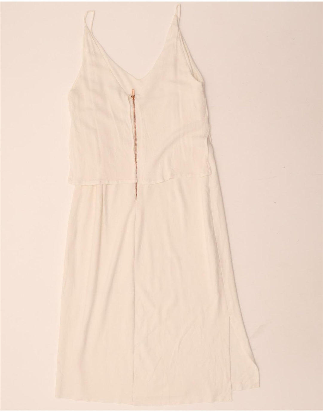 Abito sottoveste da donna Zara UK 14 grande bianco