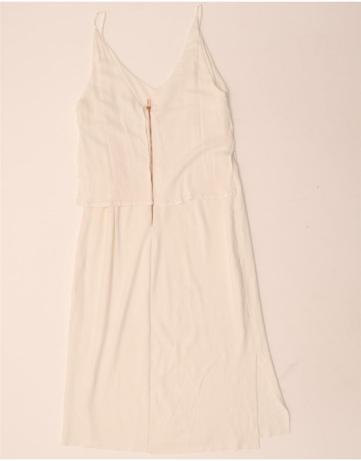 Abito sottoveste da donna Zara UK 14 grande bianco