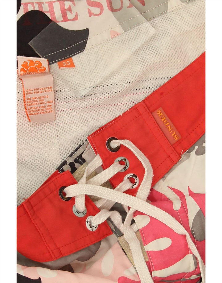 Pantaloncini da bagno da uomo Sundek Poliestere floreale multicolore medio