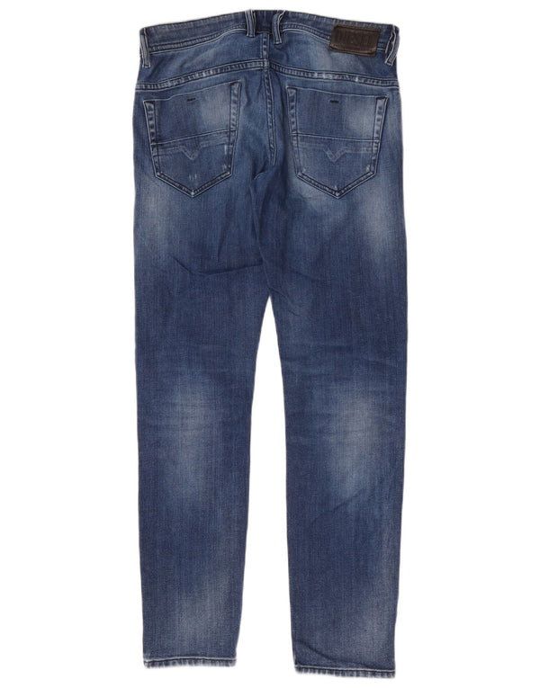 Diesel Jeans slim invecchiati da uomo W30 L32 in cotone blu